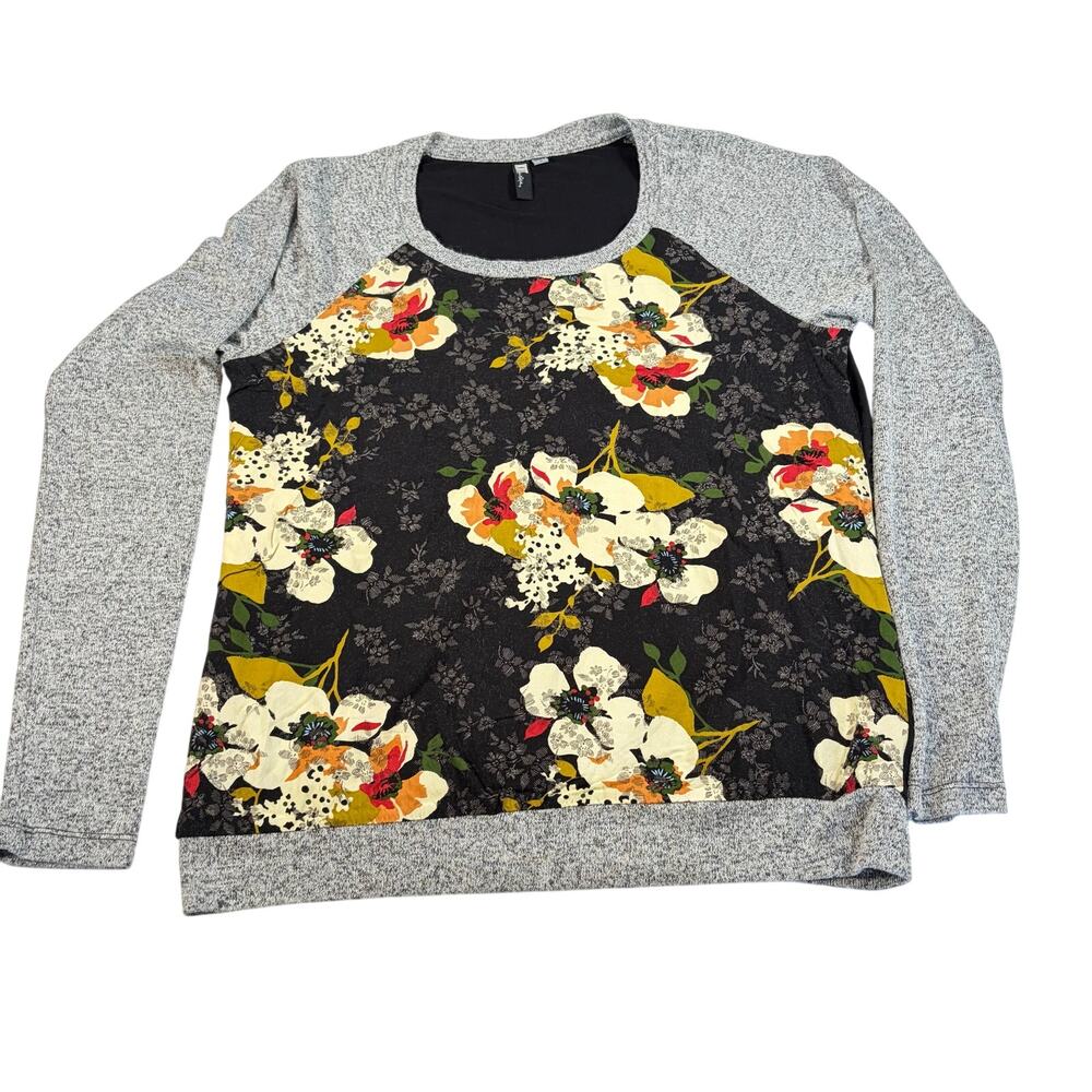 Kut from the Kloth womens floral front sweater. Size S. Lightweight. workwear